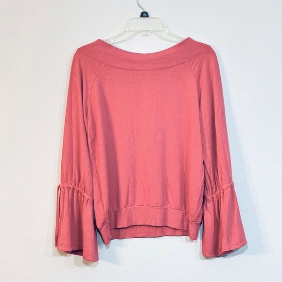 Express One Eleven | Women’s Pink Coral Butterfly Tie Raglan Sleeves Swe… - Picture 1 of 14
